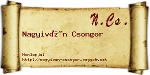 Nagyiván Csongor névjegykártya