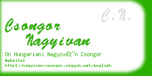 csongor nagyivan business card